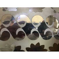 Golden Mirror Sticker Sheet - Pvc Material, 18x7 Inch Size, Golden Color | Versatile Adhesive Design With Custom Printing Options