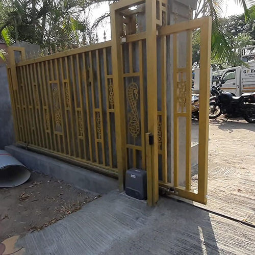 Yellow Sliding Gate Operator