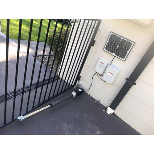 Black Automatic Swing Gate With Motor