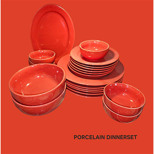 Orange Porcelain Dinner Sets