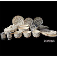 Ceramics Dinner Set - Color: White