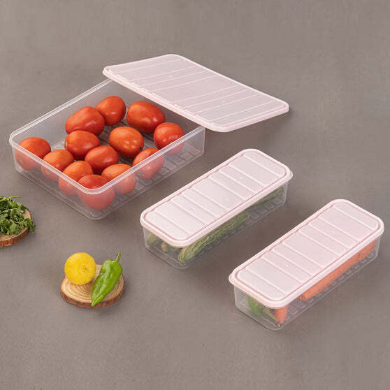 PLASTIC FOOD STORAGE CONTAINER FOR FRIDGE