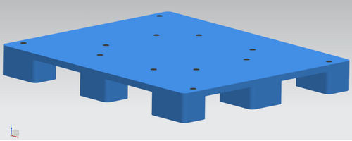 Plastic Pallet For Storage - Color: Blue