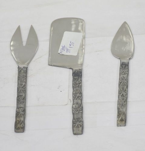 7 Inch New Look Metal Shiny Cutlery Set