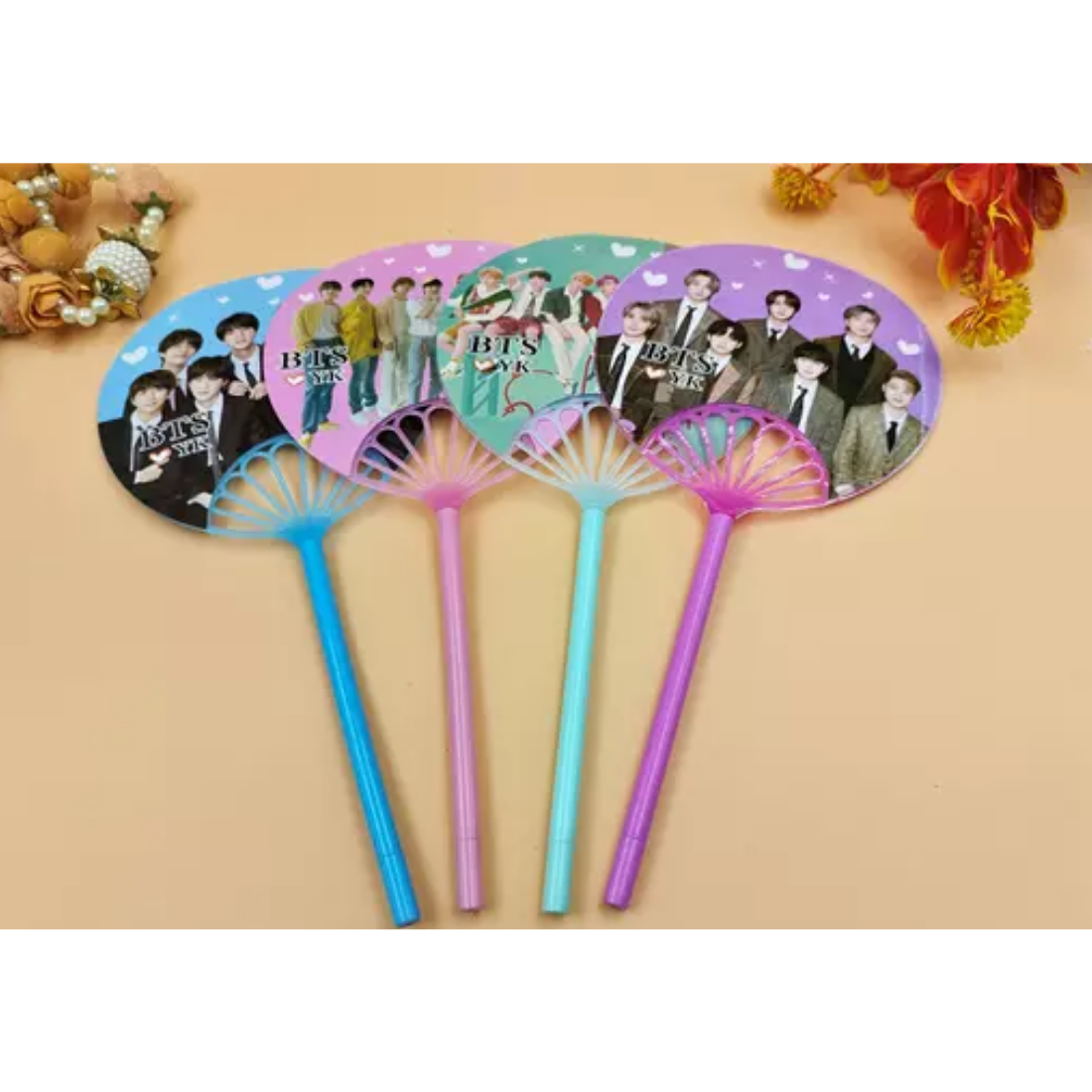 Bts hand fan pen