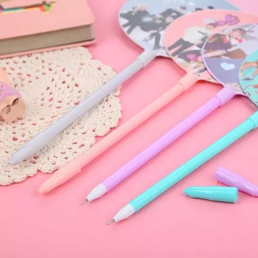 Bts hand fan pen