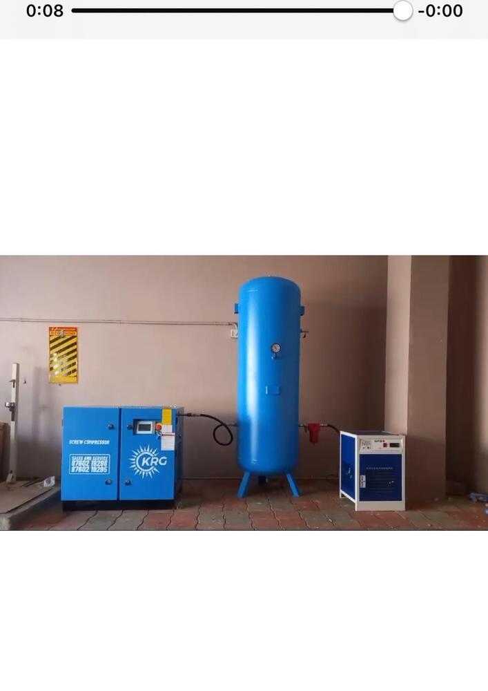 Blue 10Hp Fixed Speed Screw Compressor