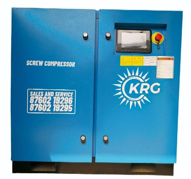 Blue Rotary Screw Air Compressor