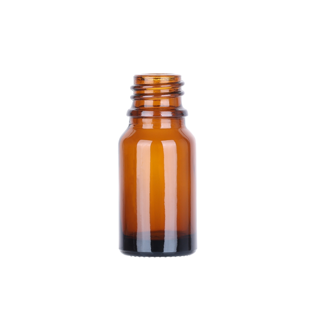 White Knurling Empty Glass Dropper Bottle - Color: As Per Requirement