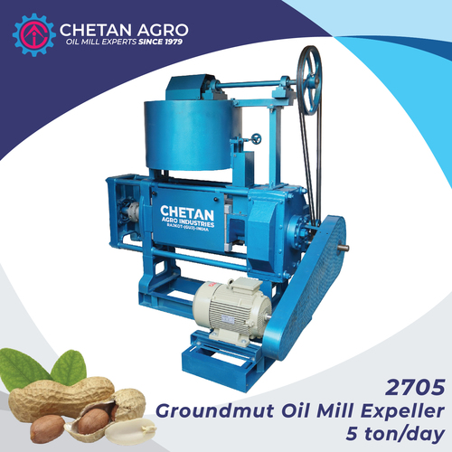 Groundnut Oil Mill Plant Chetan Agro Oil Expeller Capacity 5 Ton/Day