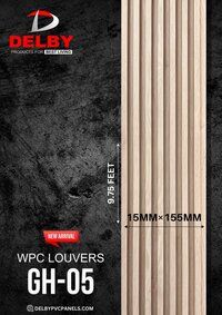 Fluted Louver Wpc Wall Panels - Delby GH Series