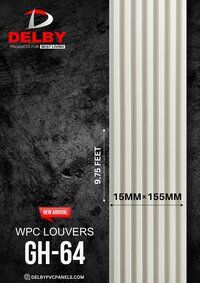 Fluted Louver Wpc Wall Panels - Delby GH Series