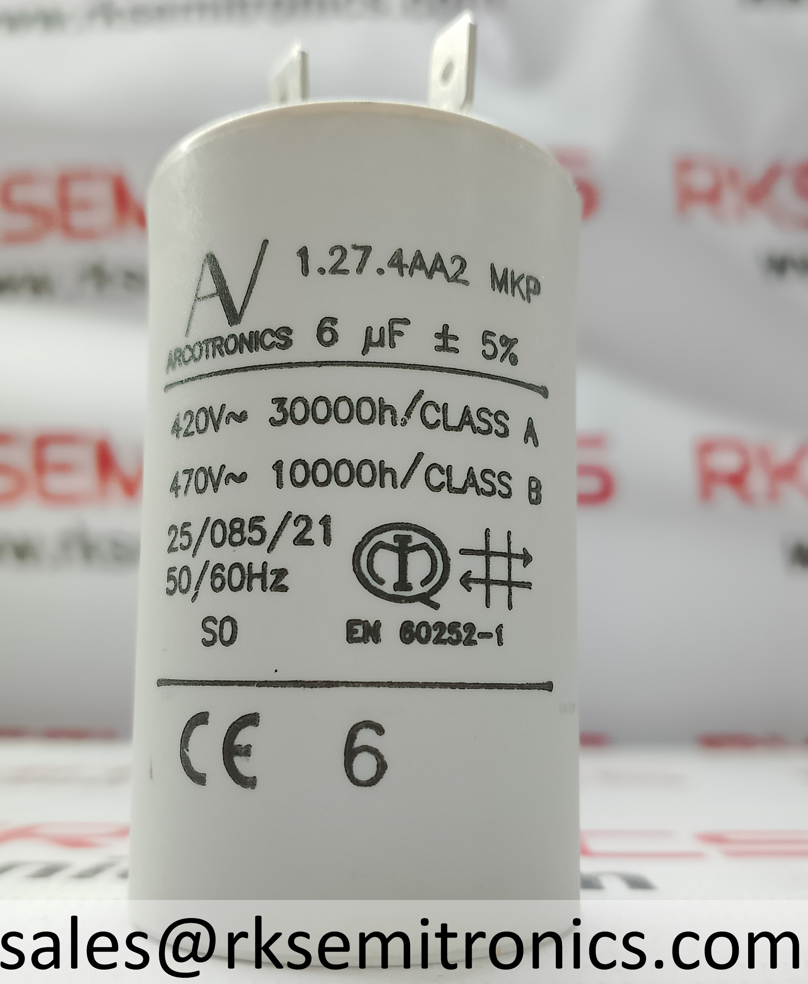 1.27.4AA2 MKP 6UF Inverter Start Capacitor