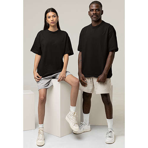 Black Regular Couple T-Shirt Set