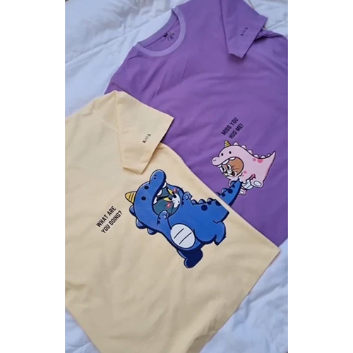 Butter Lavender Oversized Matching T-Shirt Set