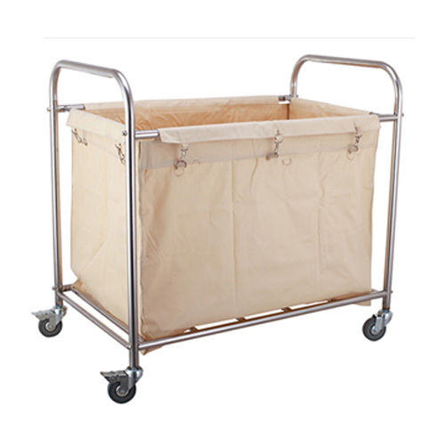 Golden / Blue Hotel Supply Linen Trolley