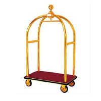 Eston Maharaja Luggage Cart - Ms Construction, 1050l X 610w X 1900h Mm | Ideal For Hotel Use With 4 Smooth Wheels