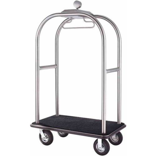 Eston Maharaja Stainless Steel Luggage Cart With 4 Wheels for Hotel