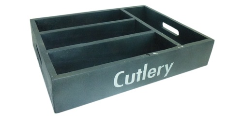 Decorative Green Cutlery Holder