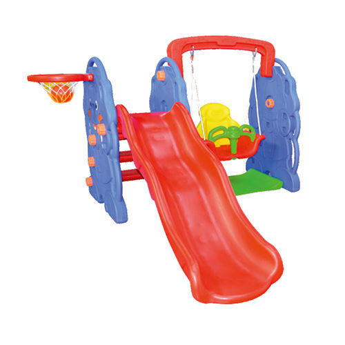 Plastic Jumbo Slide With Swing