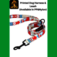 Single Printed / Double Printed Dog Harness And Leash Set