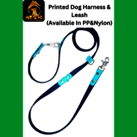 Single Printed / Double Printed Dog Harness And Leash Set