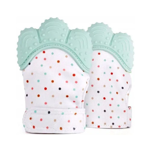 Multicolor Baby Soft Teething Mitten Teether Gloves