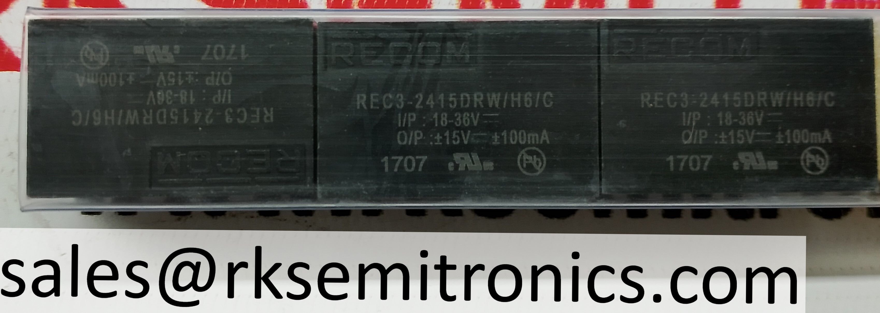 REC3-2415DRW/H6/C   Isolated DC/DC Converters