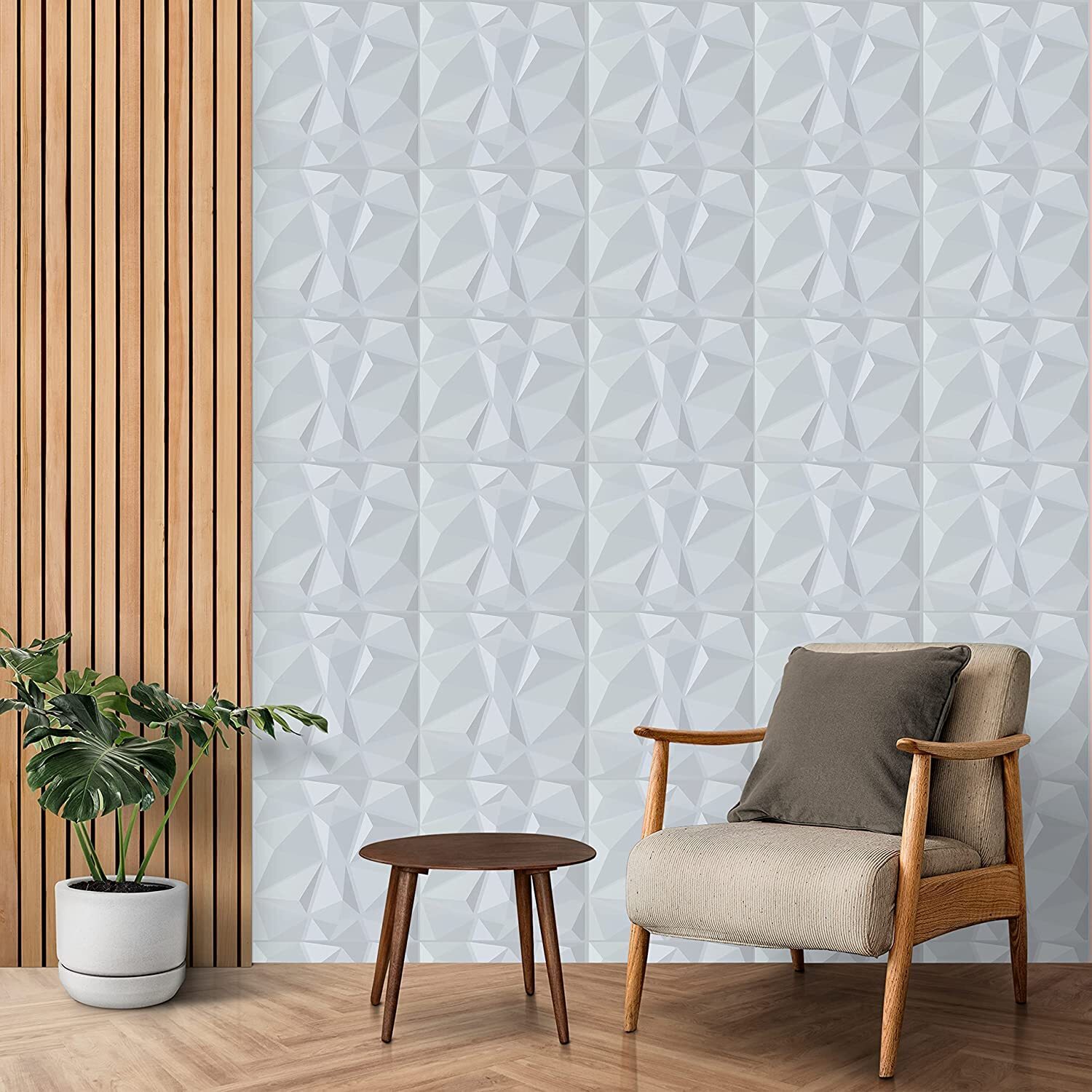 ZIGZAG WHITE PVC PANEL