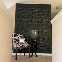 ZIGZAG BLACK PVC PANEL