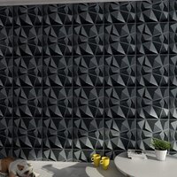 ZIGZAG BLACK PVC PANEL
