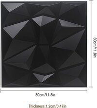 ZIGZAG BLACK PVC PANEL