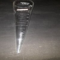 sedimentation test glass cone