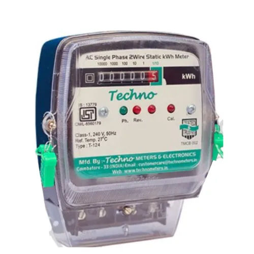 Plastic / Metal Single Phase Static Energy Meter