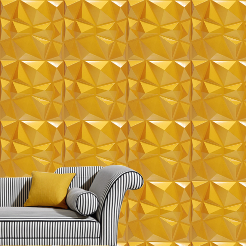 ZIGZAG GOLD PVC PANEL