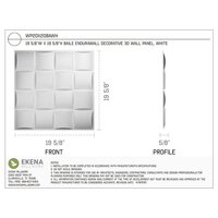 CUBE WHITE PVC PANEL