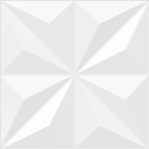 WHITE TRIANGLE PVC PANEL