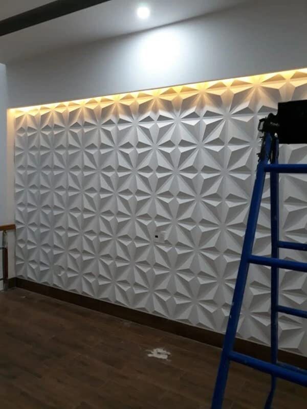 WHITE TRIANGLE PVC PANEL