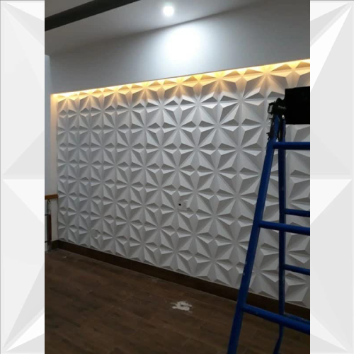 WHITE TRIANGLE PVC PANEL