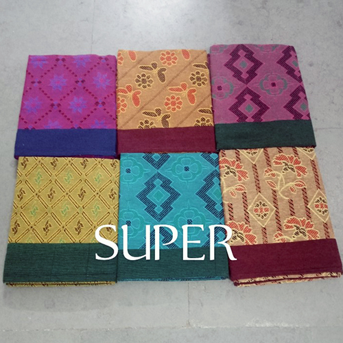 60X90 Super Chennimalai Bedsheet - Color: All Colours