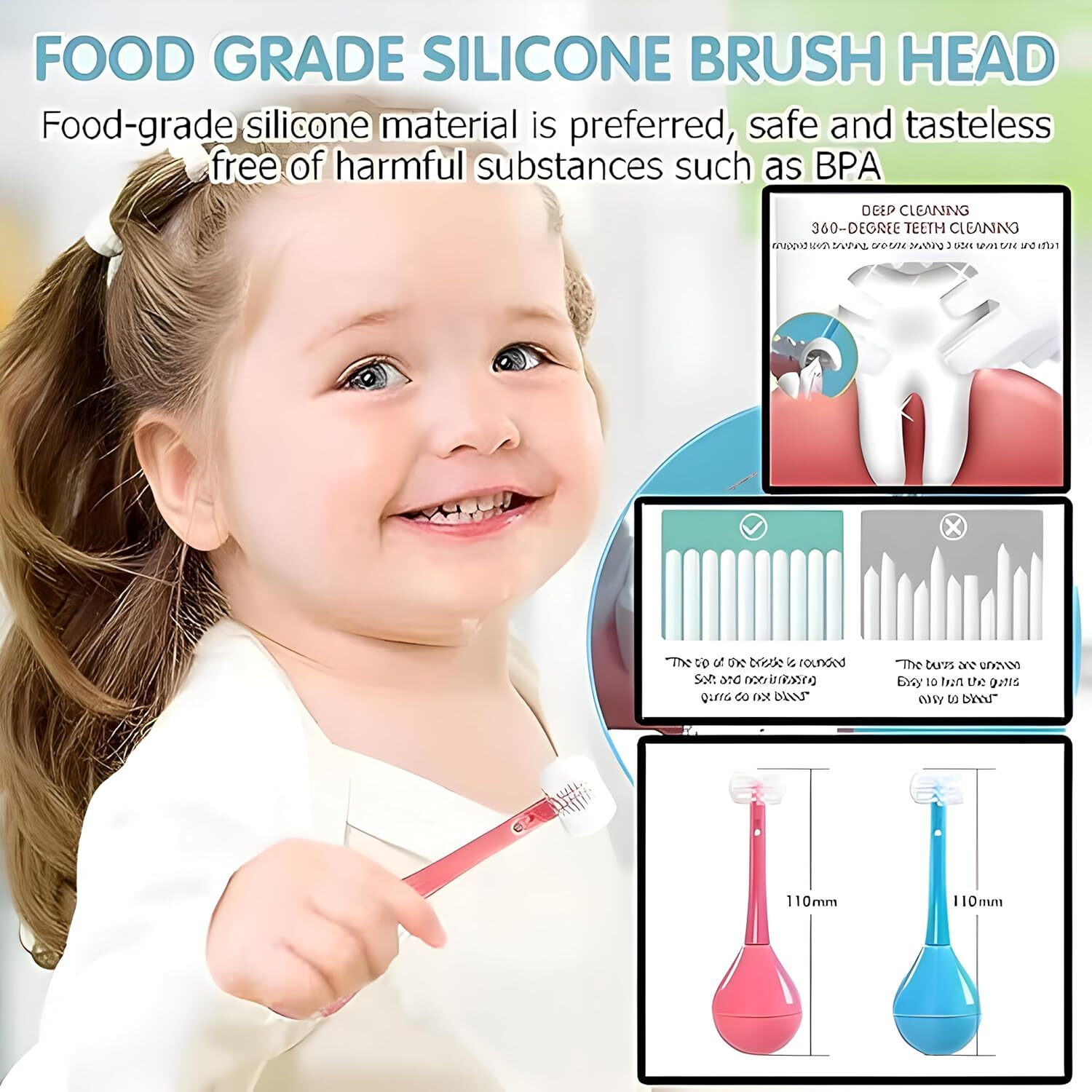 3 SIDED CHILDENRS TOOTHBRUSH