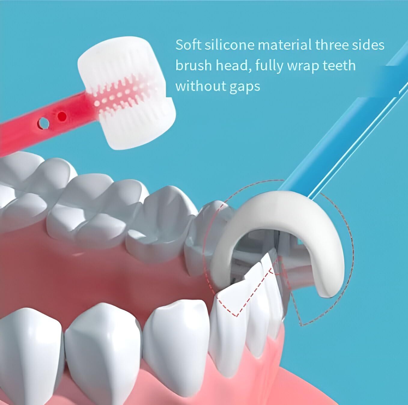 3 SIDED CHILDENRS TOOTHBRUSH