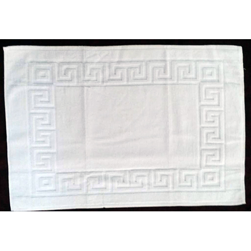 50X80 Cm White Cotton Bath Mats - Age Group: Adults