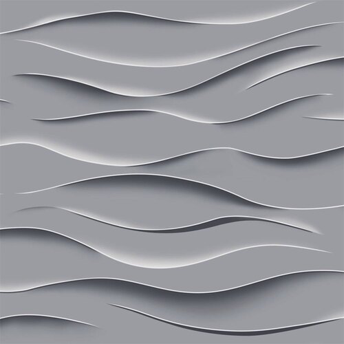 GREY WAVE PVC PANEL
