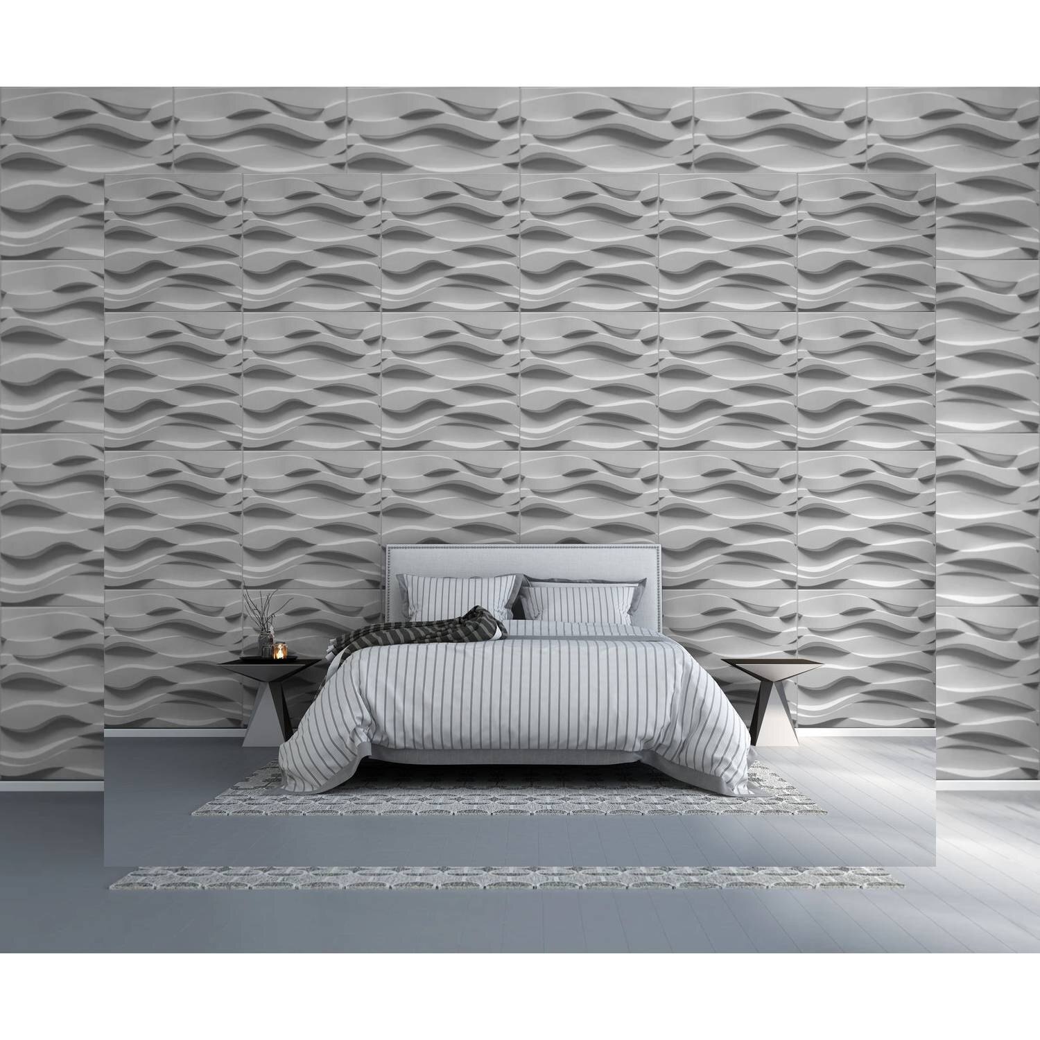 GREY WAVE PVC PANEL