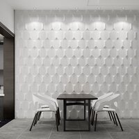WHITE PYRAMID PVC PANEL