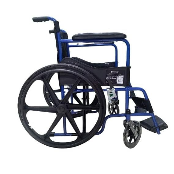 Medikart Healthcare Products | Height Adjustable Self-Propelled - Manual Superior Wheelchair | 24-inch Rear Mag Wheel