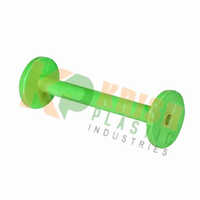 Plastic Textile Bobbin - High-quality Plastic, 12 Inches Standard Size, Vibrant Green Color | Durable, Ideal For Power Looms Spinning