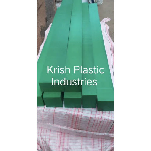 Green Hdpe Square Rods