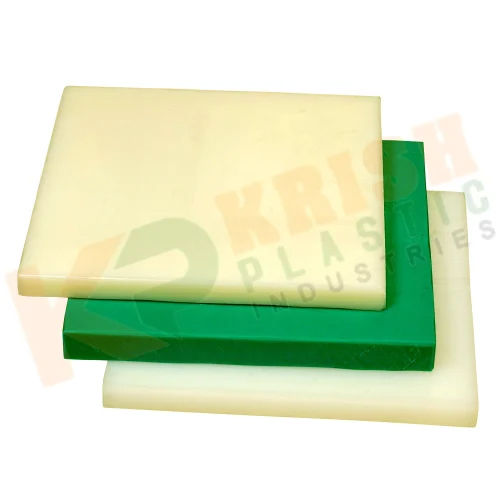 Natural Nylon Sheet - Color: White And Green